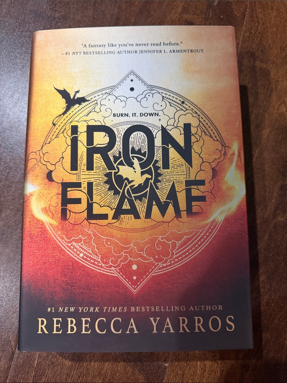 Iron Flame - Orange Gradient Hardcover Book